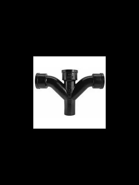 2" No Hub Cast Iron Combination Y & 1/8 Bend Import