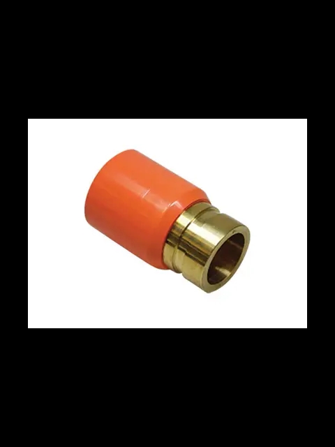 Tyco BlazeMaster 1-1/2" Orange CPVC X GROOVE Adapter Brass