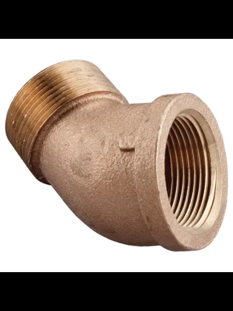BF B-ST4510 3" BRASS STREET ELBOW 45