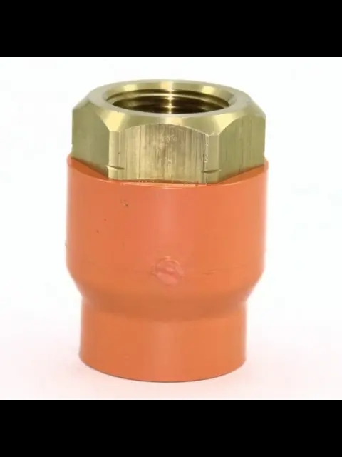 Tyco BlazeMaster 1" X 3/4" Orange CPVC Head Adapter Brass