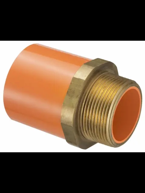 Tyco BlazeMaster 3/4" Orange CPVC Male Adapter Brass