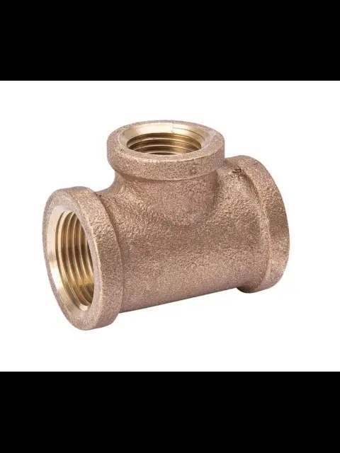 BF B-RT0201 3/8" X 1/4" BRASS RED TEE