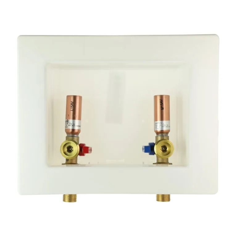 LSP OB-210-RK Washing Machine Box W/Copper Sweat Valves W/Hammer Arresters