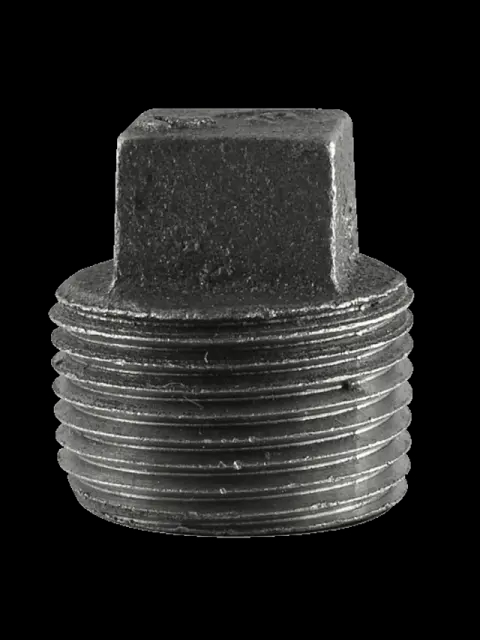 1-1/2" Black Malleable Plug