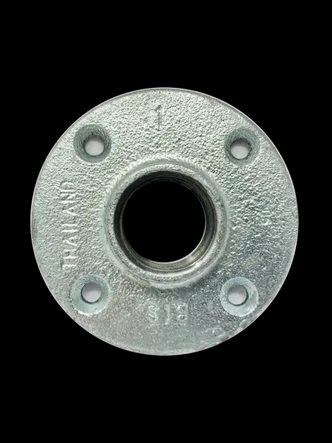 1" Galvanized Malleable Floor Flange