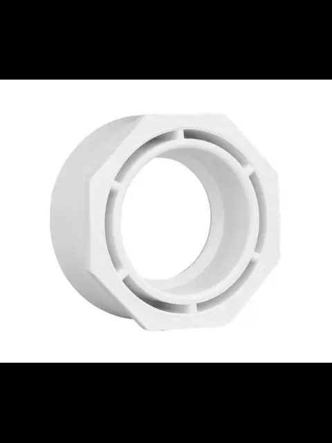 8" X 4" PVC DWV Flush Bushing SPG X HUB