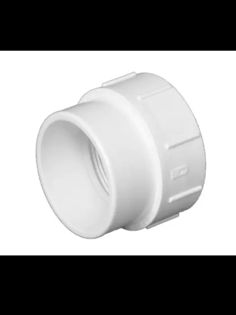 DWV LP105-015 1-1/2 PVC DWV FITTING CLEANOUT ADAPTER (S x FPT)