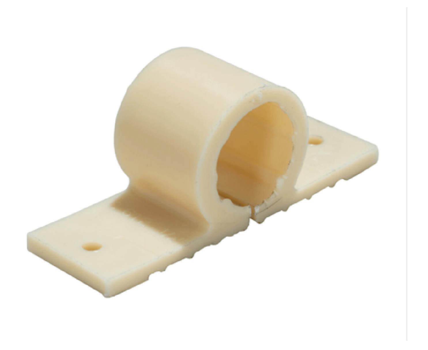 1/2" Plastic 2-Hole Pipe Clamp