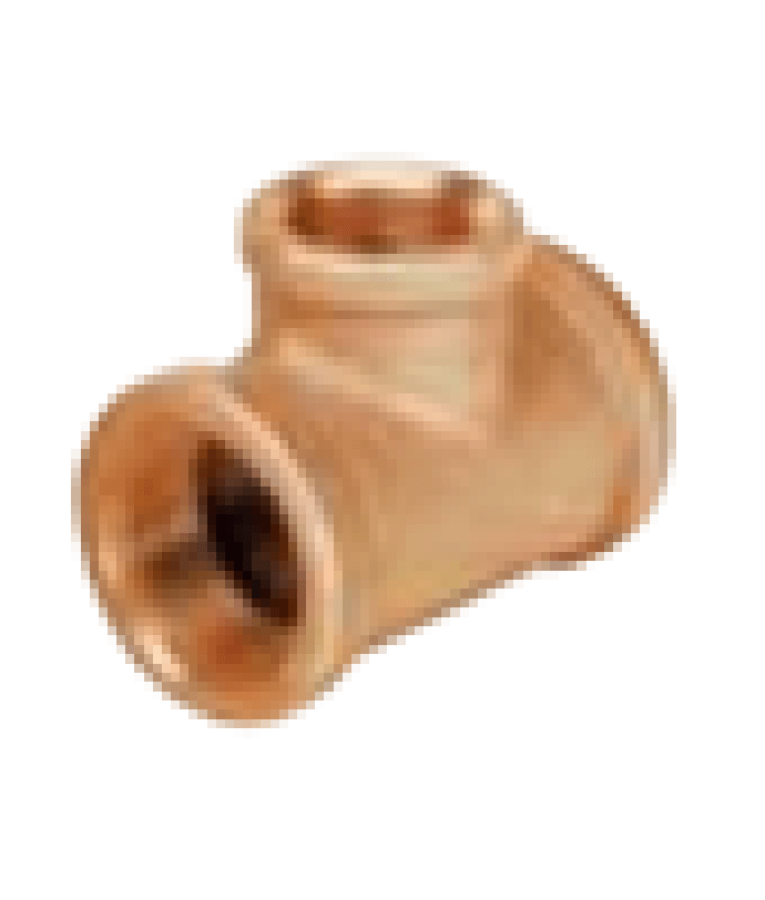 1" X 1" X 3/4" Brass Reducing Tee