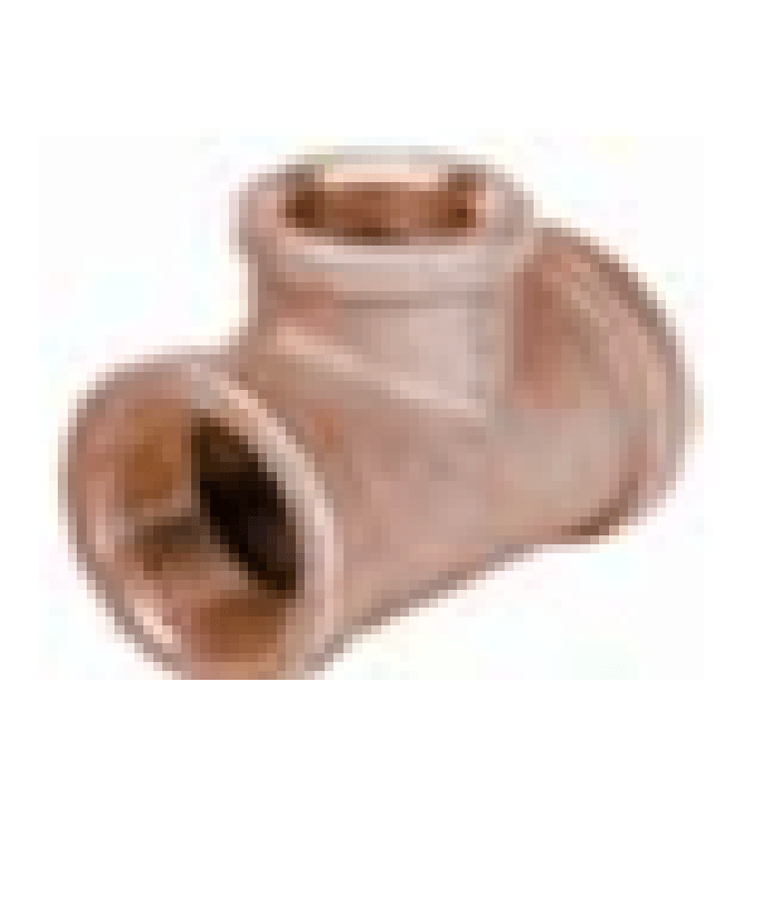 1" X 3/4" X 3/4" Brass Reducing Tee