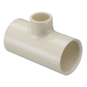 1" X 1/2" X 1/2" CTS CPVC Gold Reducing Tee