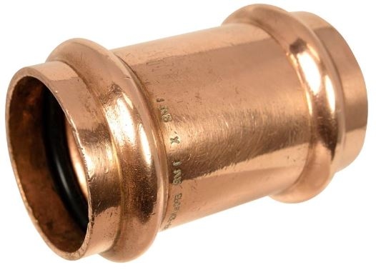 1/2" Copper Press Coupling No Stop