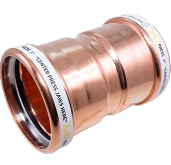 2-1/2" Copper Press Coupling No Stop Press X Press