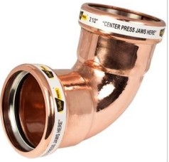 3" Copper Press 90 Elbow Press X Press