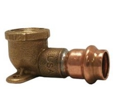 3/4" Copper Press 90 Drop Ear Elbow Press X Female