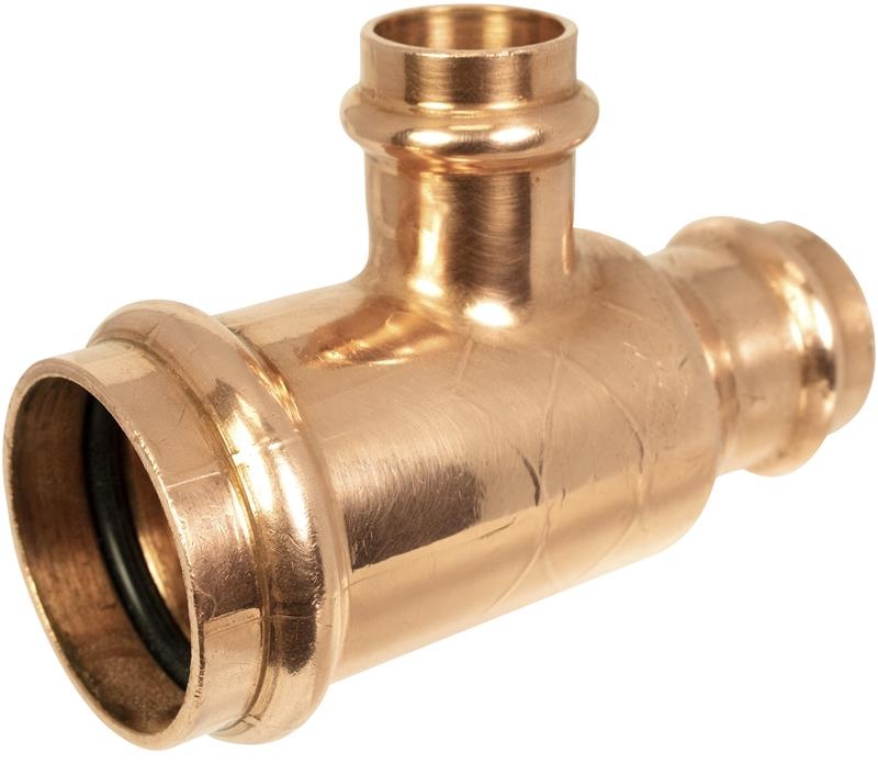 3/4" X 1/2" X 3/4" Copper Press Tee Press X Press X Press