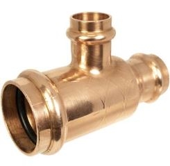1-1/4" X 1-1/4" X 1/2" Copper Press Tee Press X Press X Press