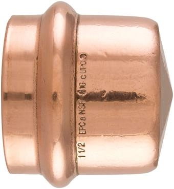 1-1/2" Copper Press Tube Cap