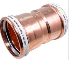 4" Copper Press Coupling W/Stop Press X Press