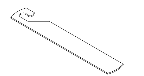 6" Retrofit Retainer Strap W/Hook