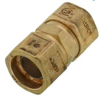 3/4" TP X TP Brass Coupling