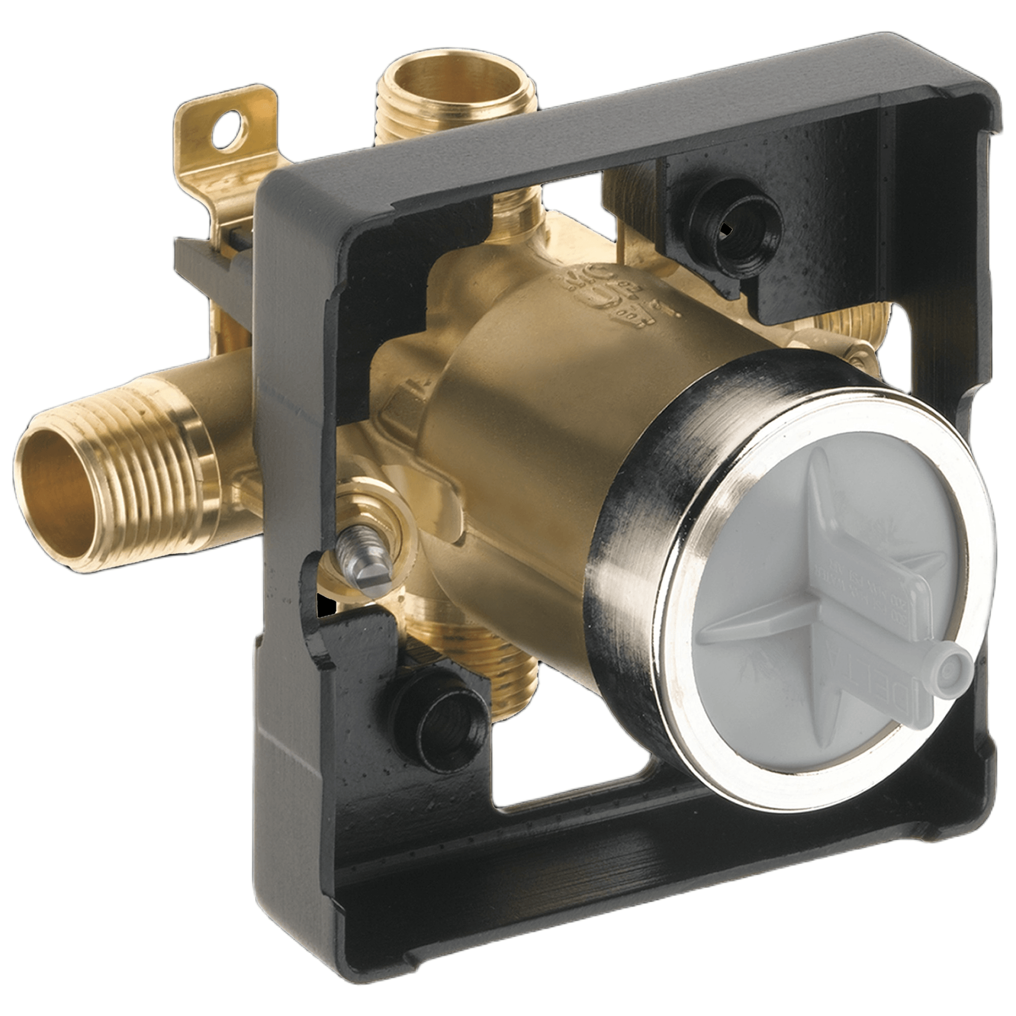 Delta Universal Mixing Rough-In Valve with Service Stops 1/2" NPT Male thread with 1/2" C.W.T Female Sweat
